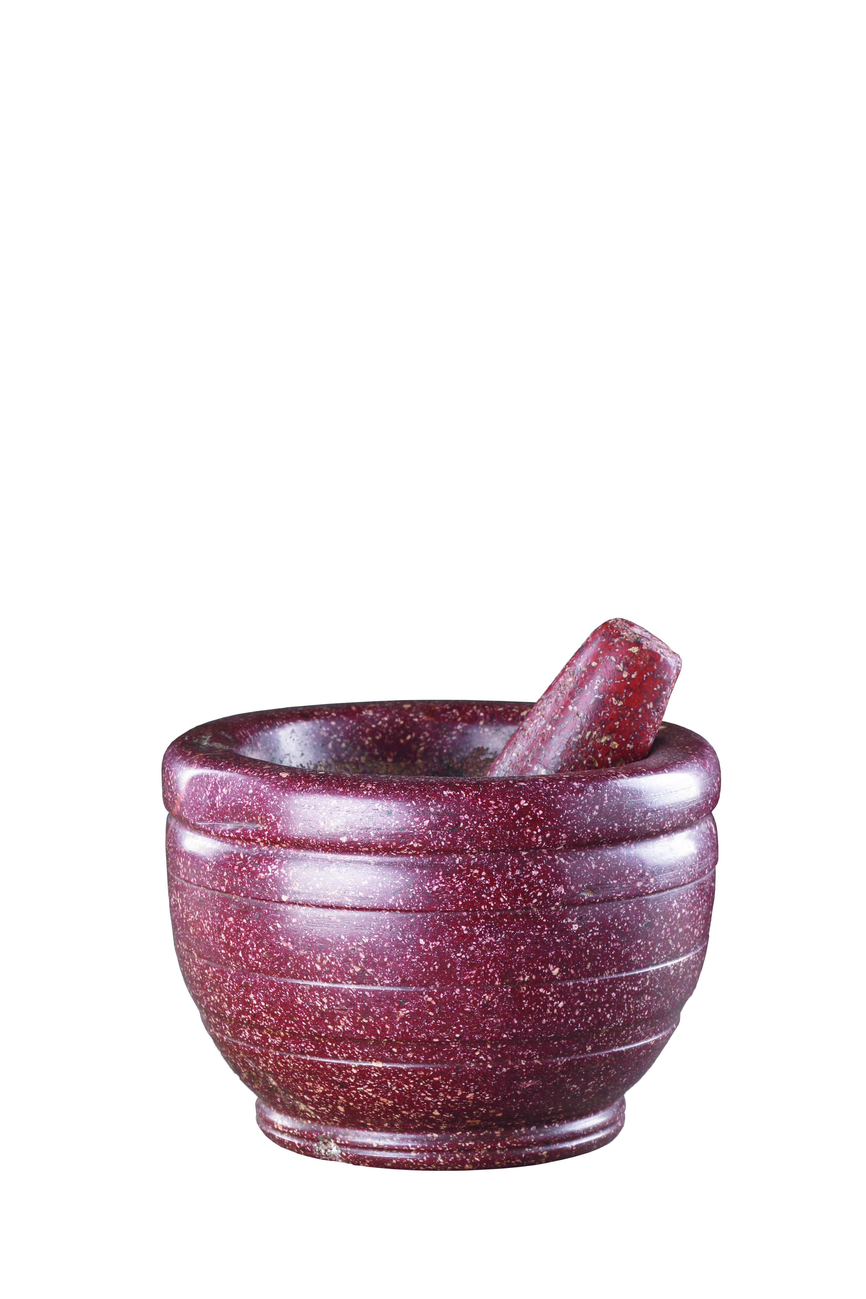 An Italian Porphyry Mortar and Pestle 